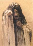 Carlos Schwabe Study for The Wave female figure left of the central figure (mk19) oil painting picture wholesale